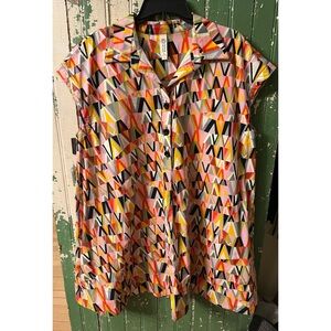 Mod Geometric Plus Size Dress Uncle Frank